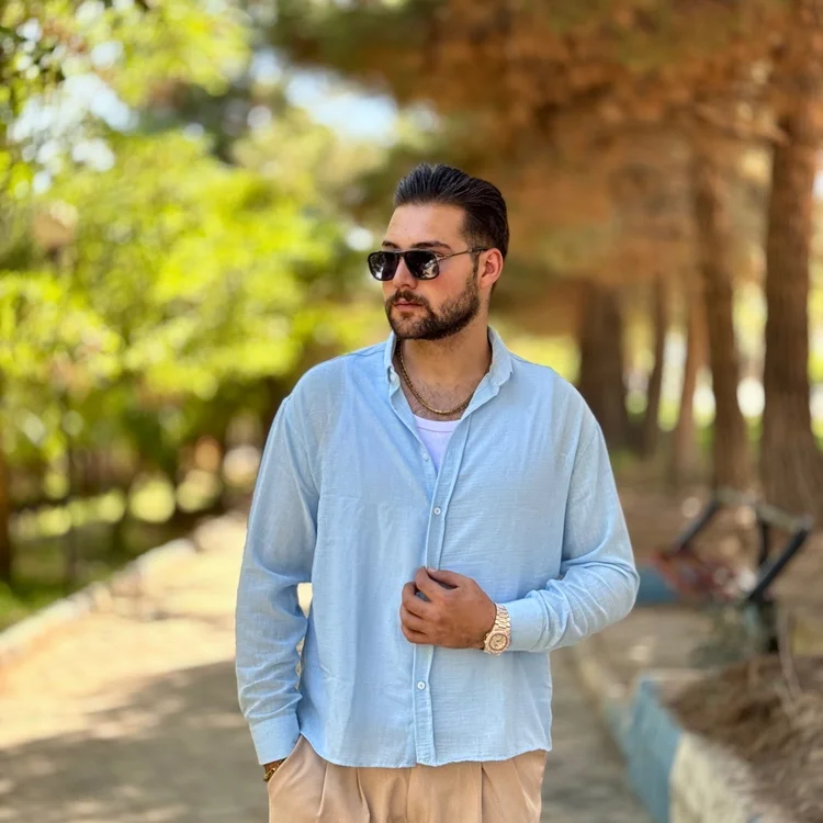 پیراهن آستین بلند لنین زارا - بوتیک شارک